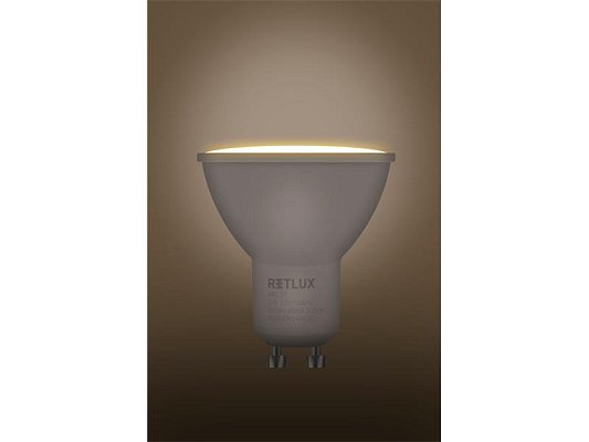 Žárovka LED GU10 5W bílá teplá RETLUX REL 37 4ks