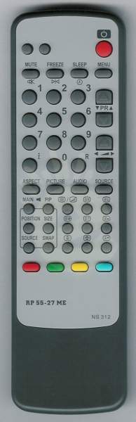 FUNAI - LCD TV náhradní dálkový ovladač RP55-27ME