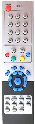 AEG -  RC5R, RC-5R dálkový ovladač pro  CTV4802VT, LUXTRONIC BTV1510MR