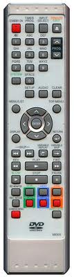 Funai NB305  náhradní dálkový ovladač  DVD+VCR combo HDR-D2835, HDR-D2835D