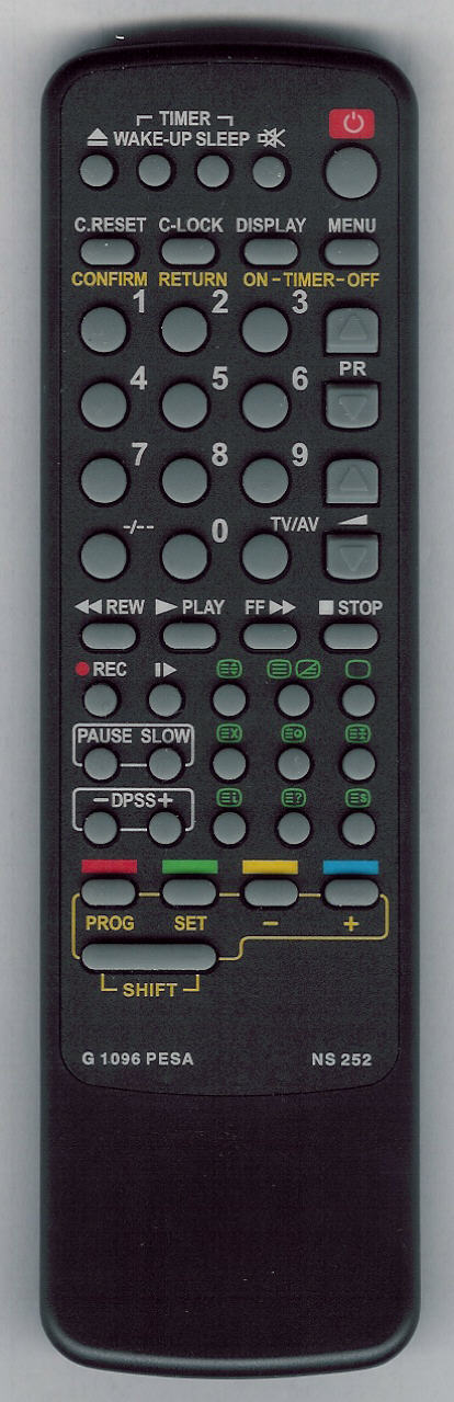 Sharp G1096PESA, G1038PESA Náhradní dálkový ovladač