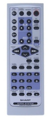 Sharp GA123AWSA  originální dálkový ovladač XL-UH2000H