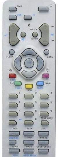 THOMSON COMBO - RCT311DA2 - náhradní dálkový ovladač  TV, VCR, DVD,