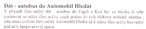 Dát - autobus do Automobil Hledat
