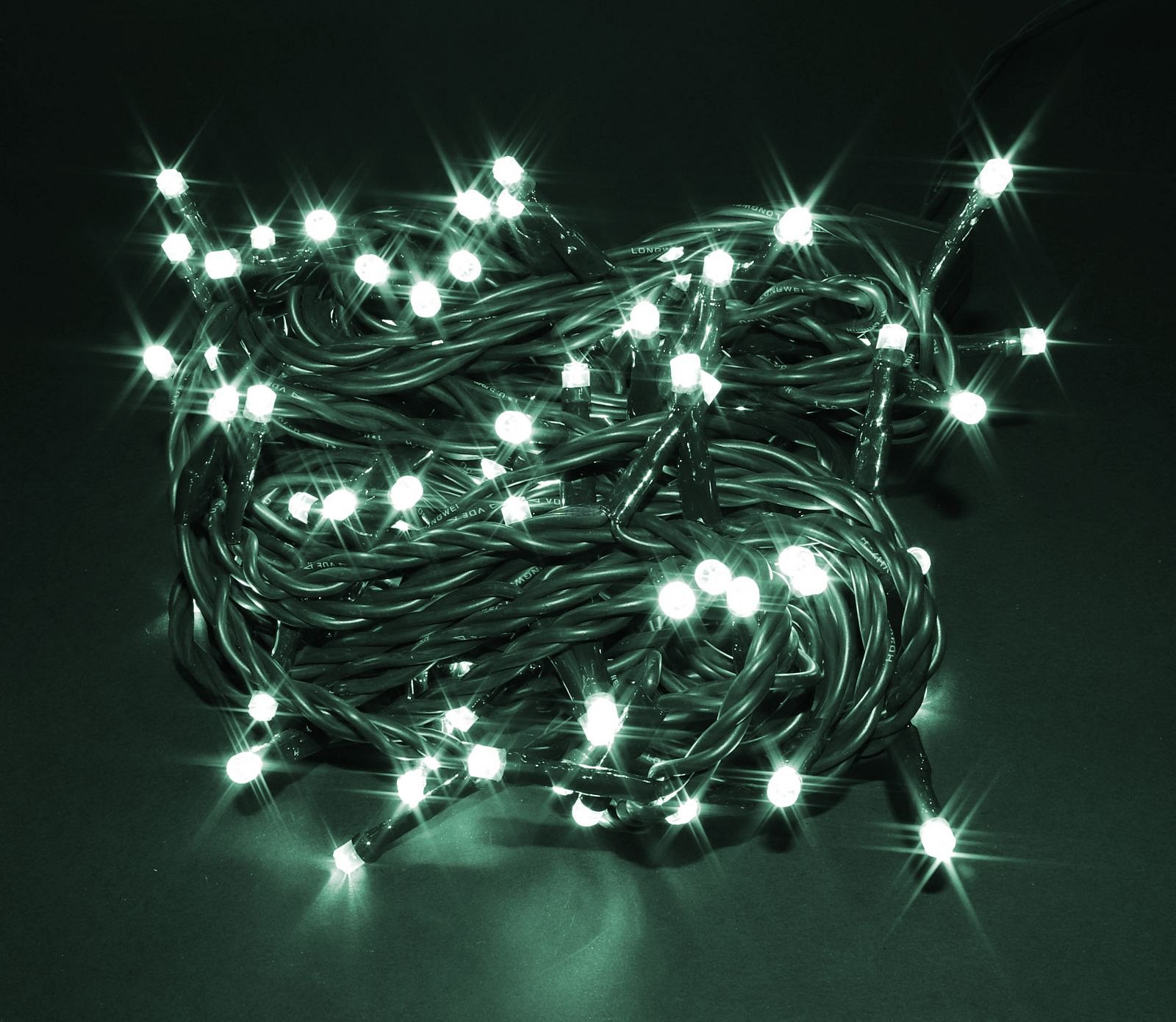 Vánoční řetěz 100 LED; tyrkysové; délka 8m; vnitřní (V100TQ)