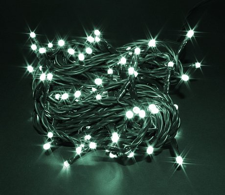 Vánoční řetěz 100 LED, tyrkysové, délka 8m, vnitřní (V100TQ)