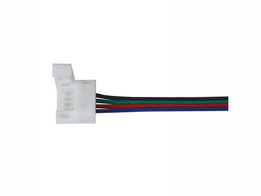 Spojka nepájivá pro RGB LED pásky 5050 30,60LED/m o šířce 10mm s vodičem, IP65