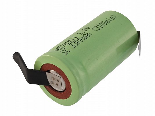 Akumulátor páskový Nexcell SubC NiMH 3300mAh 1,2V (Sub-C3300+R/L tags)