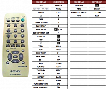 Sony CMT-CPX1 náhradní dálkový ovladač jiného vzhledu