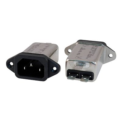 Konektor IEC C14, vidlice s filtrem 10A
