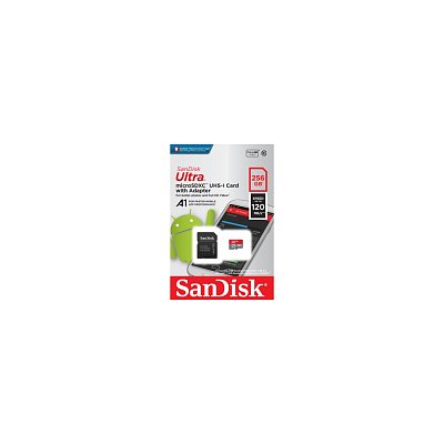 SanDisk Ultra microSDXC 256GB 100MB/s Class 10 UHS-I, s adaptérem