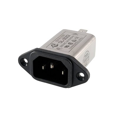 Konektor IEC C14, vidlice s filtrem 3A