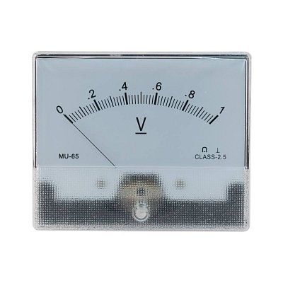 Analogový panelový voltmetr 0-1V