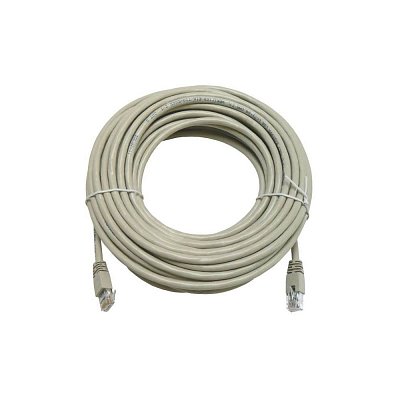 Patch kabel UTP RJ45-RJ45, CAT5E, 15m šedý