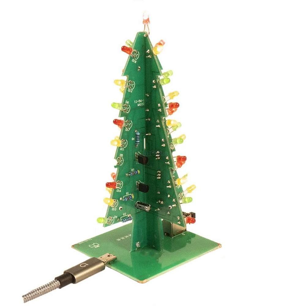 Stavebnice 3D vánočního stromečku.