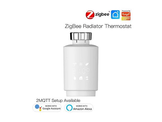 Smart termostatická hlavice MOES Thermostatic Radiator Valve TV02 ZigBee Tuya