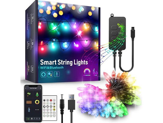 Smart LED vánoční řetěz 58380 5m WiFi