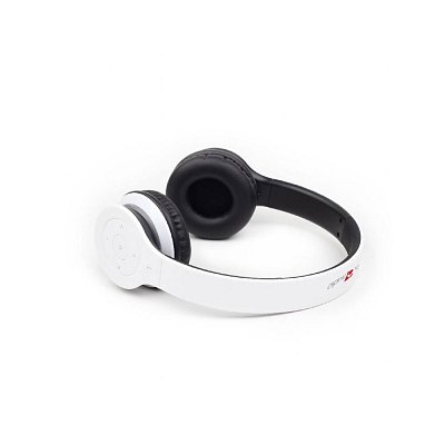 Bezdrátová sluchátka, Bluetooth, mikrofon, bílá