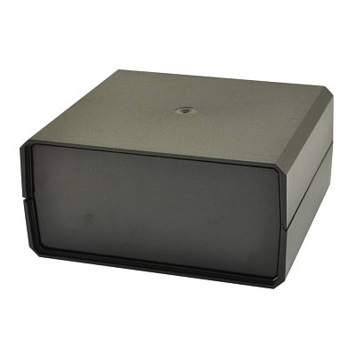 Krabička plastová; čtyřdílná; 180x160x84mm; ABS; černá