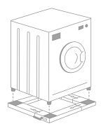 Univerzální antivibrační podstavec na kolečkách pro pračku nebo sušičku