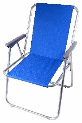 Židle kempingová skládací BERN modrá CATTARA