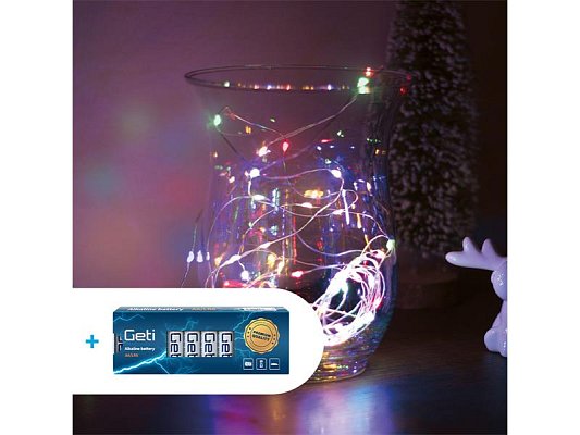 Řetěz vánoční REBEL ZAR0546 + baterie AA