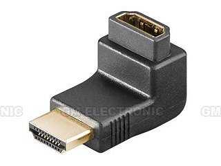 Redukce HDMI A-HDMI A V/Z zalomená 90` (GB 68782)