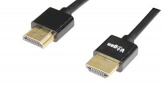 Propojovací tenký kabel HDMI A male / HDMI A male, 1m VIGAN