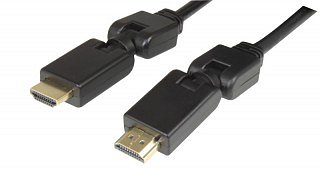 Propojovací kabel HDMI A male 360°/ HDMI A male 360°, 1m VIGAN