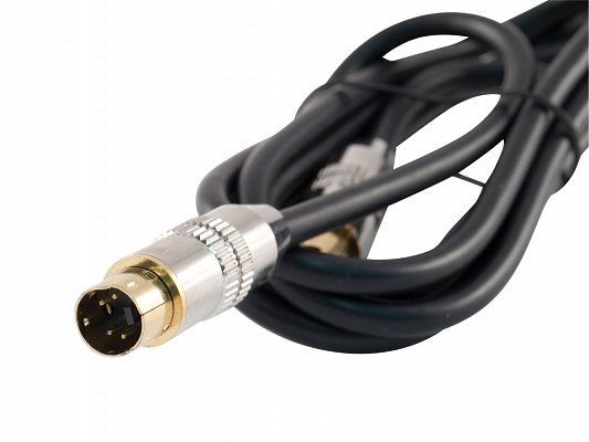 Propojovací kabel SVHS (M) - SVHS (M) zlacené, 4 pin, 1,5 m (HF06M)