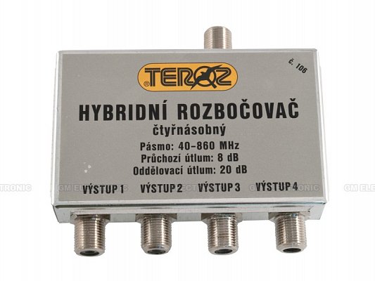 Anténní rozbočovač TEROZ T 106 X (T106X)