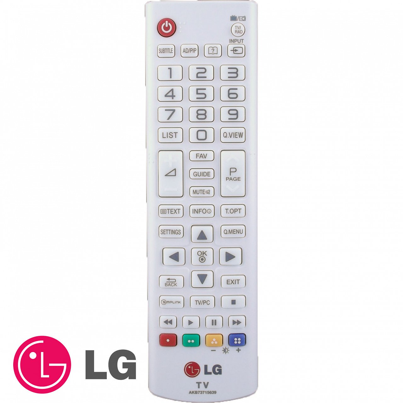 LG AKB73715639 was replaced by AKB73715603 original remote control black