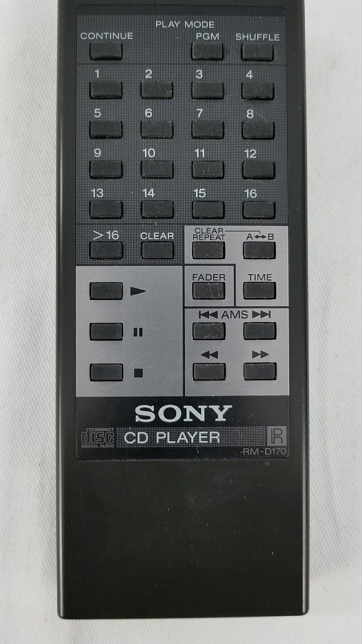 Sony RM-D170 náhradní dálkový ovladač jiného vzhledu