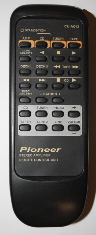 PIONEER CU-A013  náhradní dálkový ovladač se stejným popisem