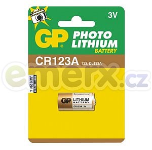 Baterie foto lithiová CR123A GP