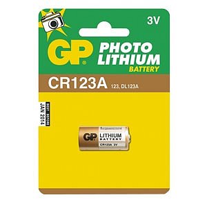 Baterie foto lithiová CR123A GP