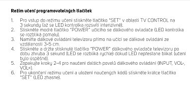 Sencor SDB 5002T, SDB5002T originální dálkový ovladač - nový model s ovládáním TV