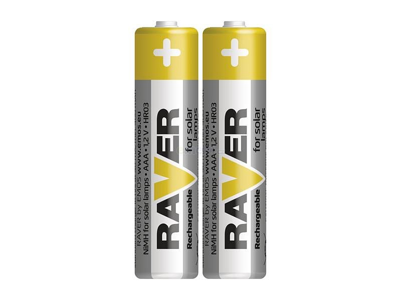 Baterie AAA (R03) nabíjecí 1,2V/400mAh RAVER solar  2ks