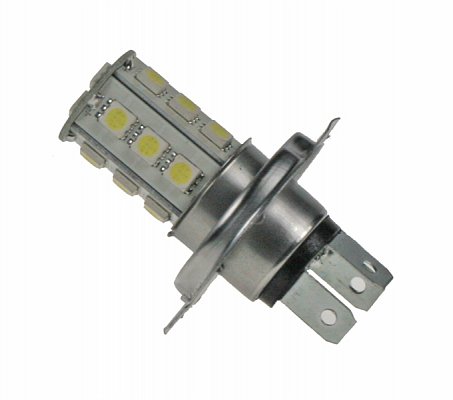 LED žárovka 12V, H4, 18LED/3SMD