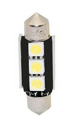 LED žárovka 12V, sufit (39mm) bílá, 3LED/3SMD