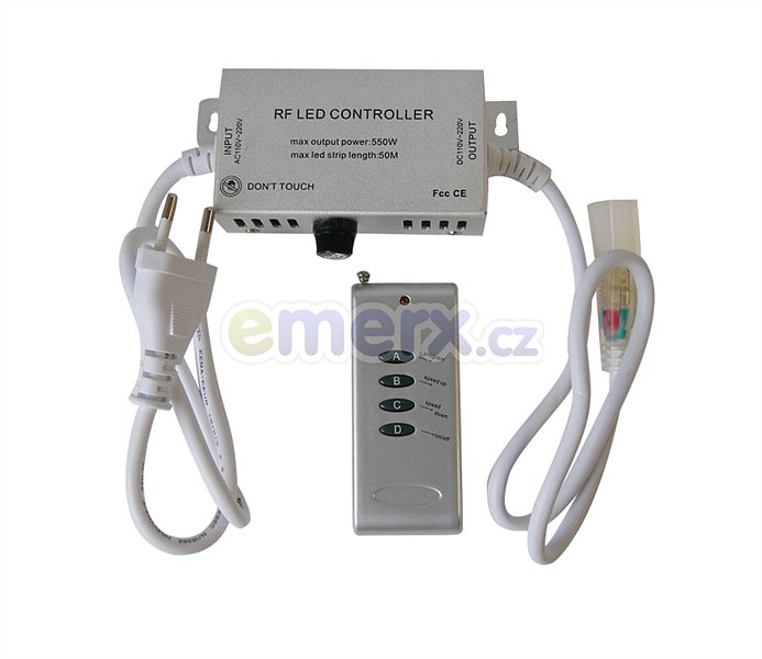 Ovladač pro LED pásek RGB RF 230V