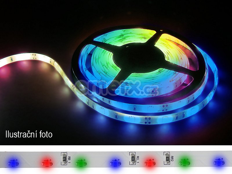 LED pásek 335 (boční) 60LED/m IP20 4.8W/m R-G-B multicolor, cena za 5m
