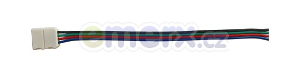 Konektor nepájivý pro RGB LED pásky 5050 30,60LED/m o šířce 10mm s vodičem