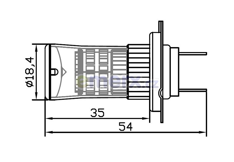TURBO LED 12-24V s paticí H7, 48W bílá 95T-H7-48W