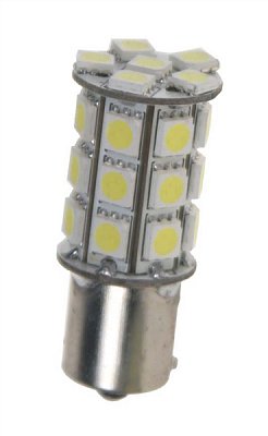 LED žárovka 12V s paticí BAU15s bílá, 27LED/3SMD 95123