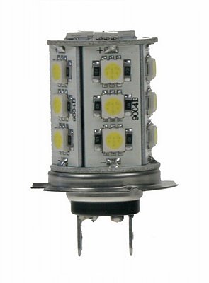 LED žárovka 12V, H7, 18LED/3SMD