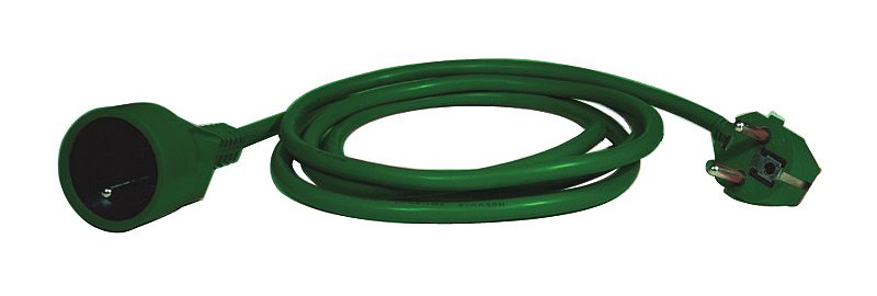 Prodlužovací kabel - spojka 5m zelená