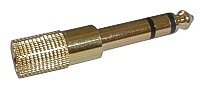 Redukce Jack 6.3 stereo/ 3.5 stereo zdířka zlatá