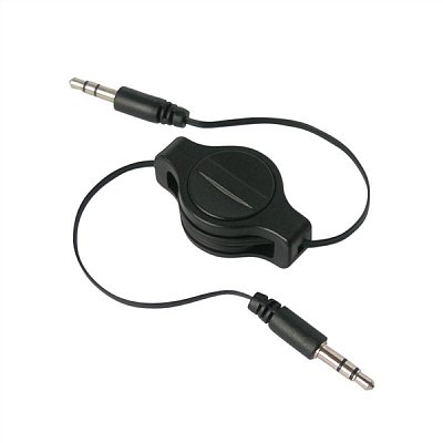 Kabel Jack 3.5 stereo - Jack 3.5 stereo 0,8m navíjecí