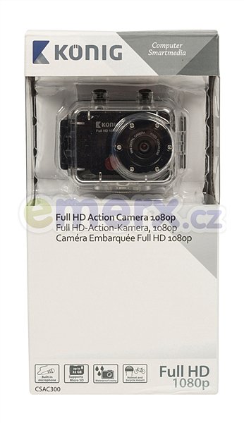 Akční Full HD kamera 1080p, vodotěsná CSAC300